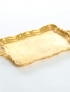 Rectangular tray, golden