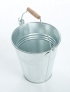 Zinc bucket w/ wooden handle