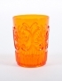 Water cup, orange plastic