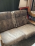 Sofa, double, leather, brown - Lissy